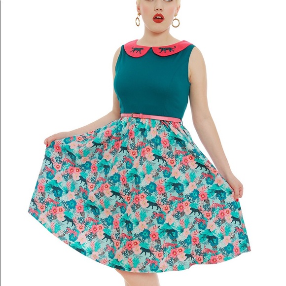 lindy bop leopard print dress